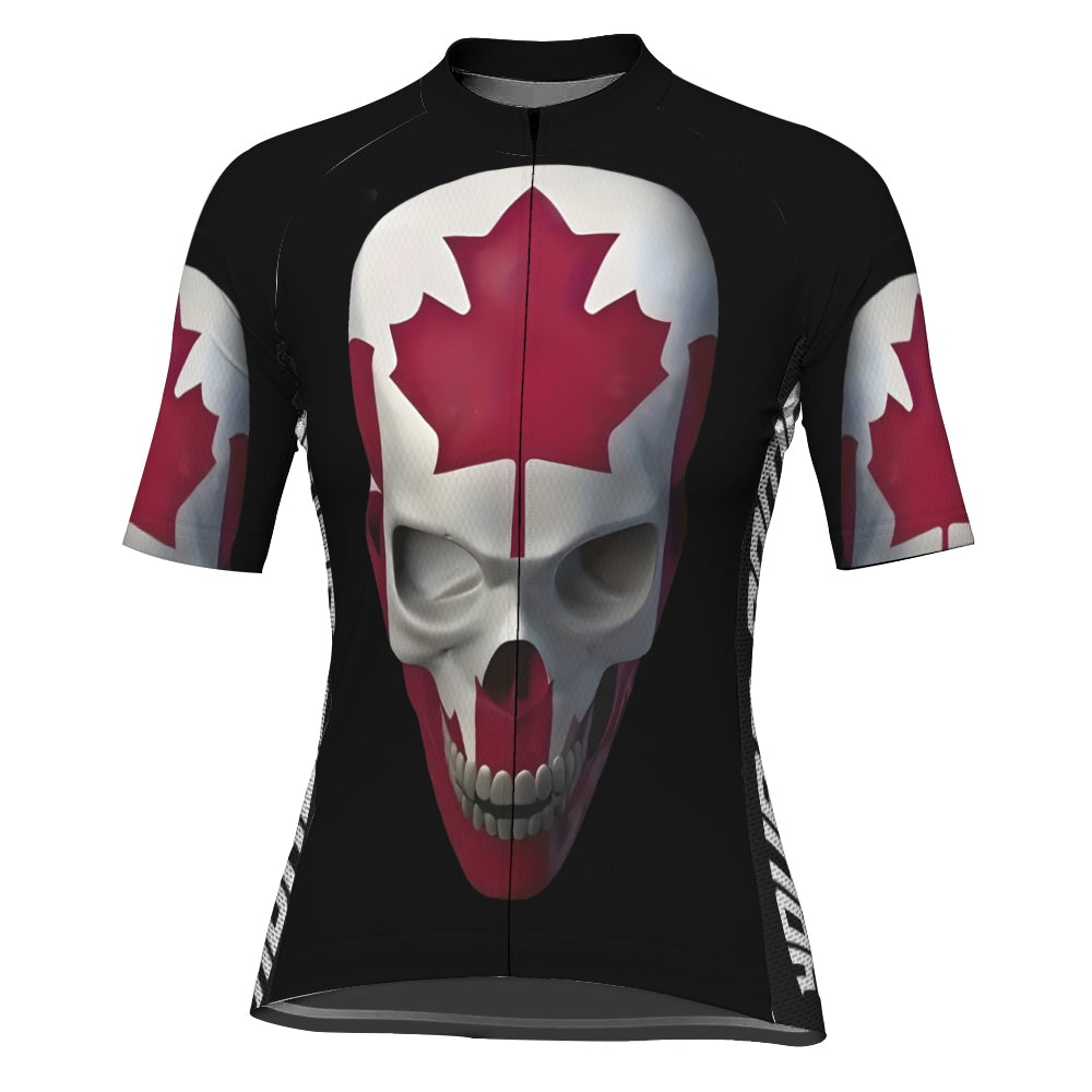 Customized Canada Short Sleeve Cycling Jersey for Women(CAD)
