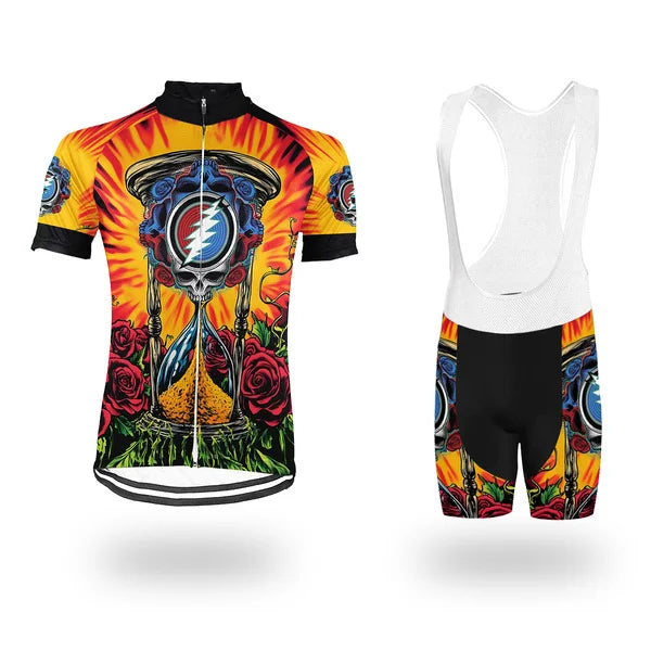 Personalized Grateful Dead Skull Cycling Jersey SET For Men
