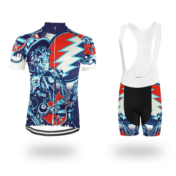 Personalized Grateful Dead Skull Cycling Jersey SET For Men