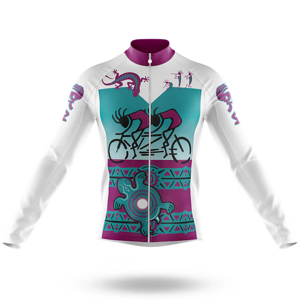 Customized Kokopelli Long Sleeve Cycling Jersey for Men