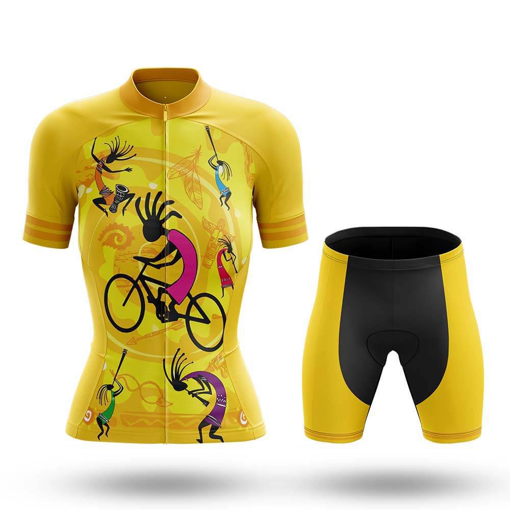 Customized Kokopelli Short Sleeve Cycling Jersey for Women Shorts and Sets