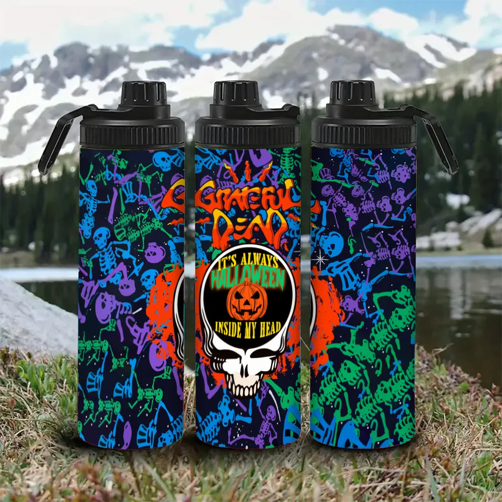 Halloween Grateful Dead Cycling Water Cup