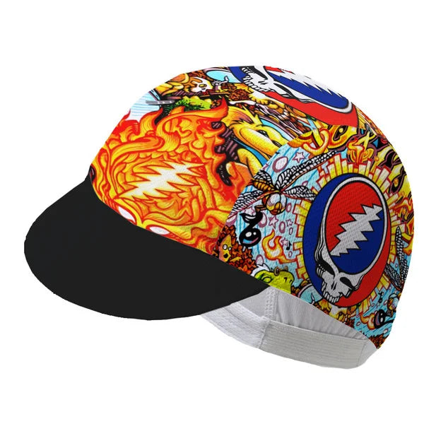 Grateful Dead Skull Cycling Cap Sports Hats