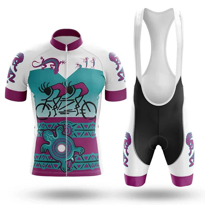 Customized Kokopelli Short Sleeve Cycling Jersey for Men Shorts Bib Shorts and Sets
