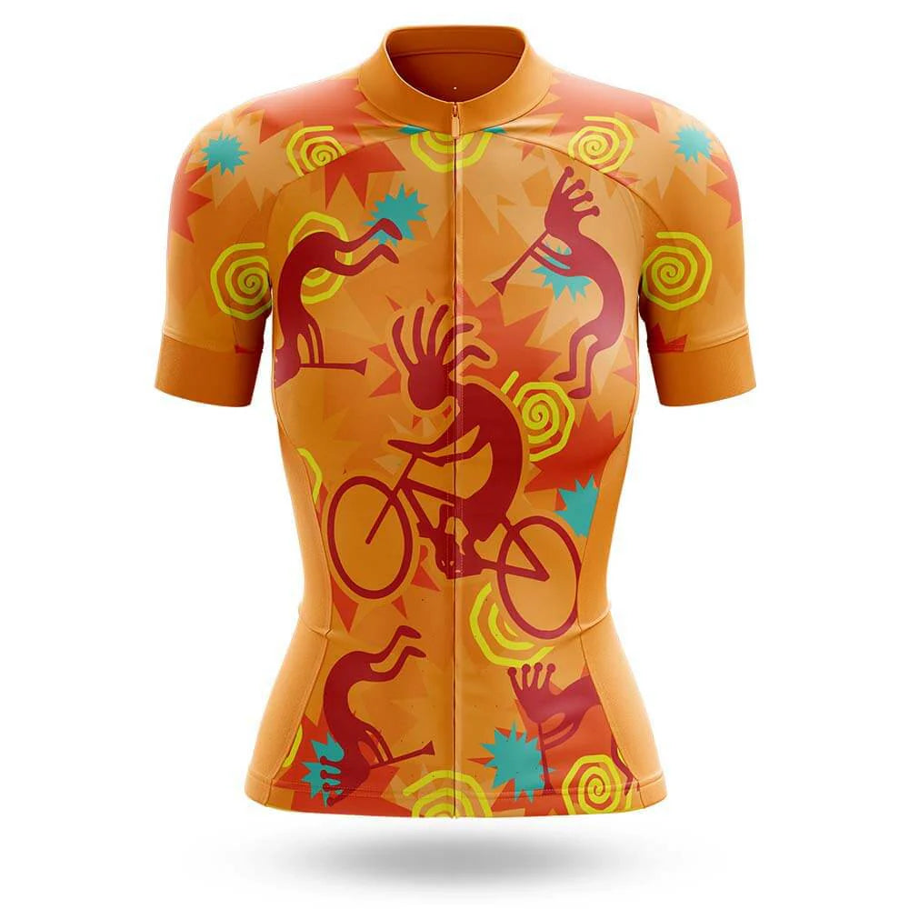 Customized Kokopelli Short Sleeve Cycling Jersey for Women Shorts and Sets