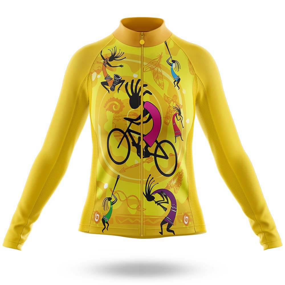 Customized Kokopelli Long Sleeve Cycling Jersey for Women