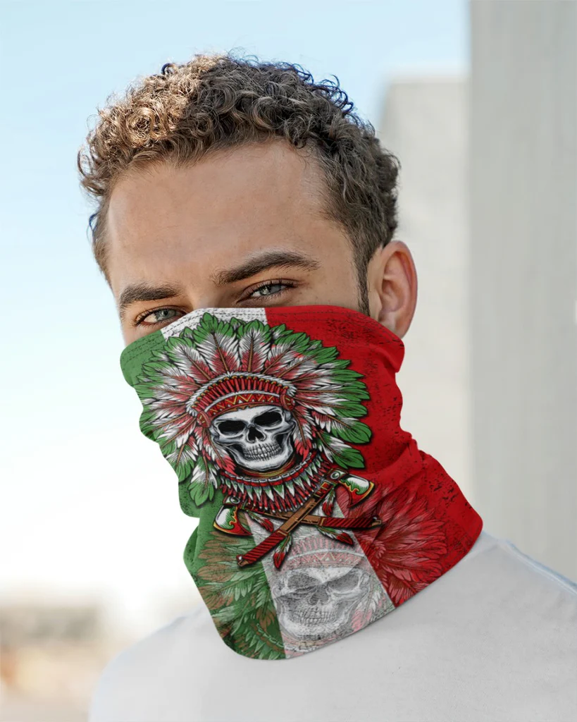 Mexico Neck Gaiter 100% Polyester Sun protection Sweat absorption Cooling