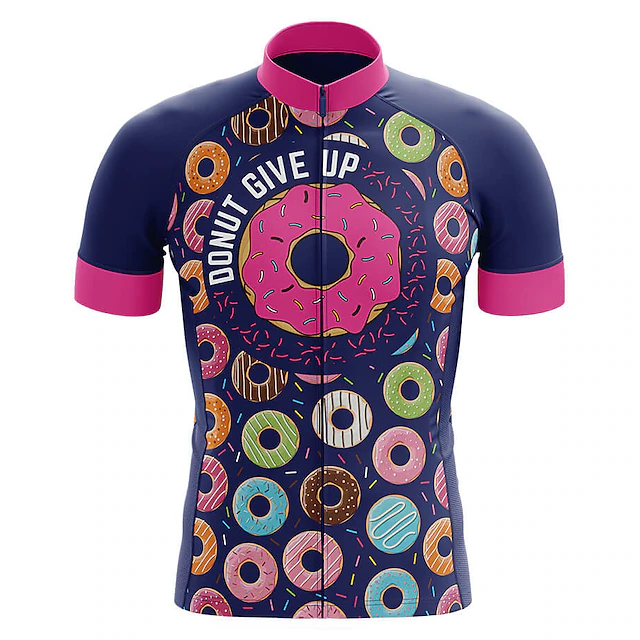 Customized Donut Short Sleeve Cycling Jersey For Men