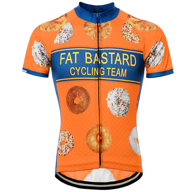 Customized Donut Short Sleeve Cycling Jersey For Men
