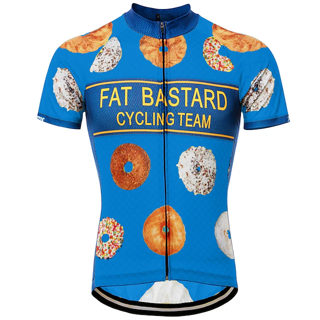 Customized Donut Short Sleeve Cycling Jersey For Men