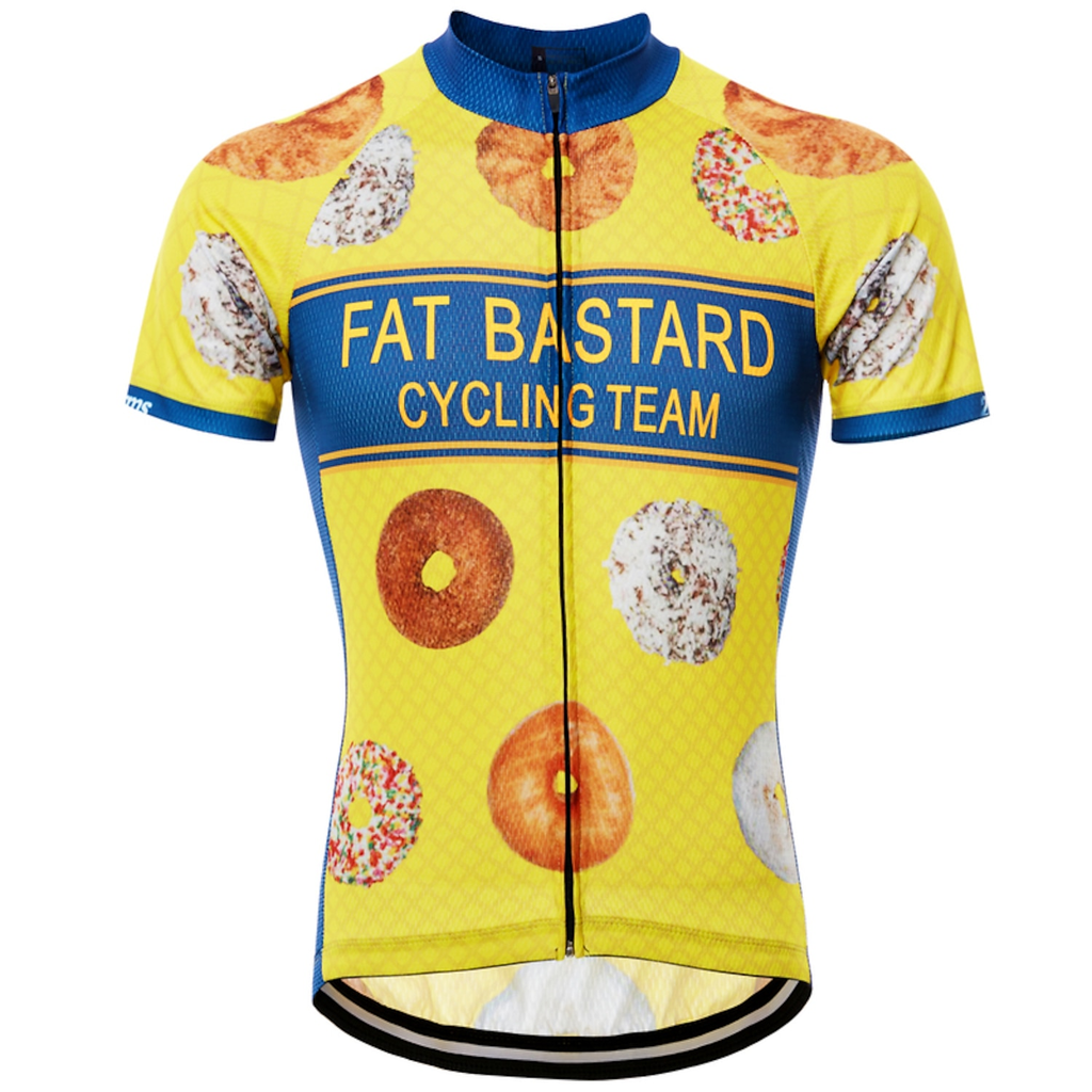 Customized Donut Short Sleeve Cycling Jersey For Men