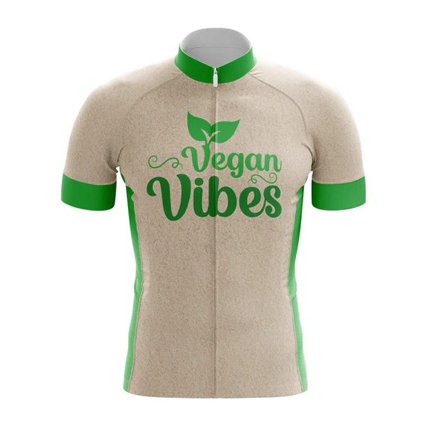 Customized Vegan Collection 3 Short Sleeve Cycling Jersey For Men And Women