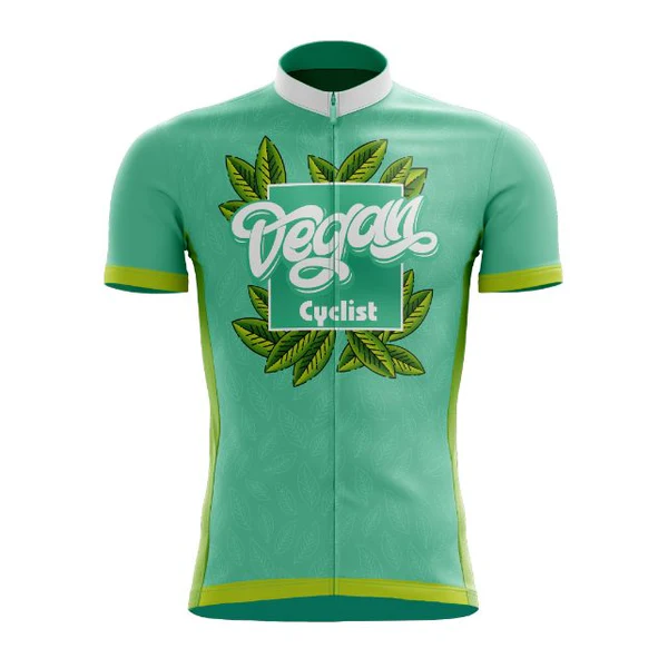 Customized Vegan Collection 2 Short Sleeve Cycling Jersey For Men And Women