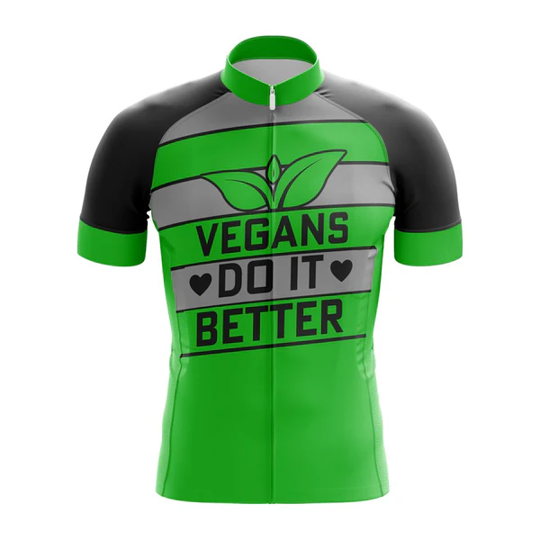 Customized Vegan Collection 1 Short Sleeve Cycling Jersey For Men And Women