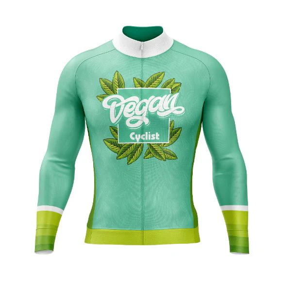 Customized Vegan Long Sleeve Cycling Jersey For Men And Women