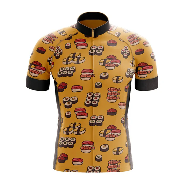 Customized Food Short Sleeve Cycling Jersey For Men