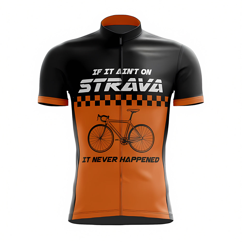 Customized On Strava Short Sleeve Cycling Jersey For Men And Women