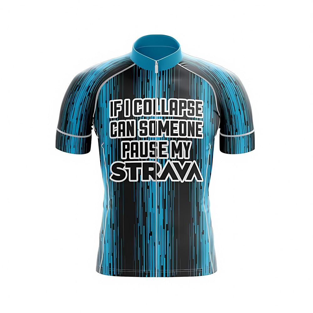 Customized Strava Short Sleeve Cycling Jersey For Men And Women