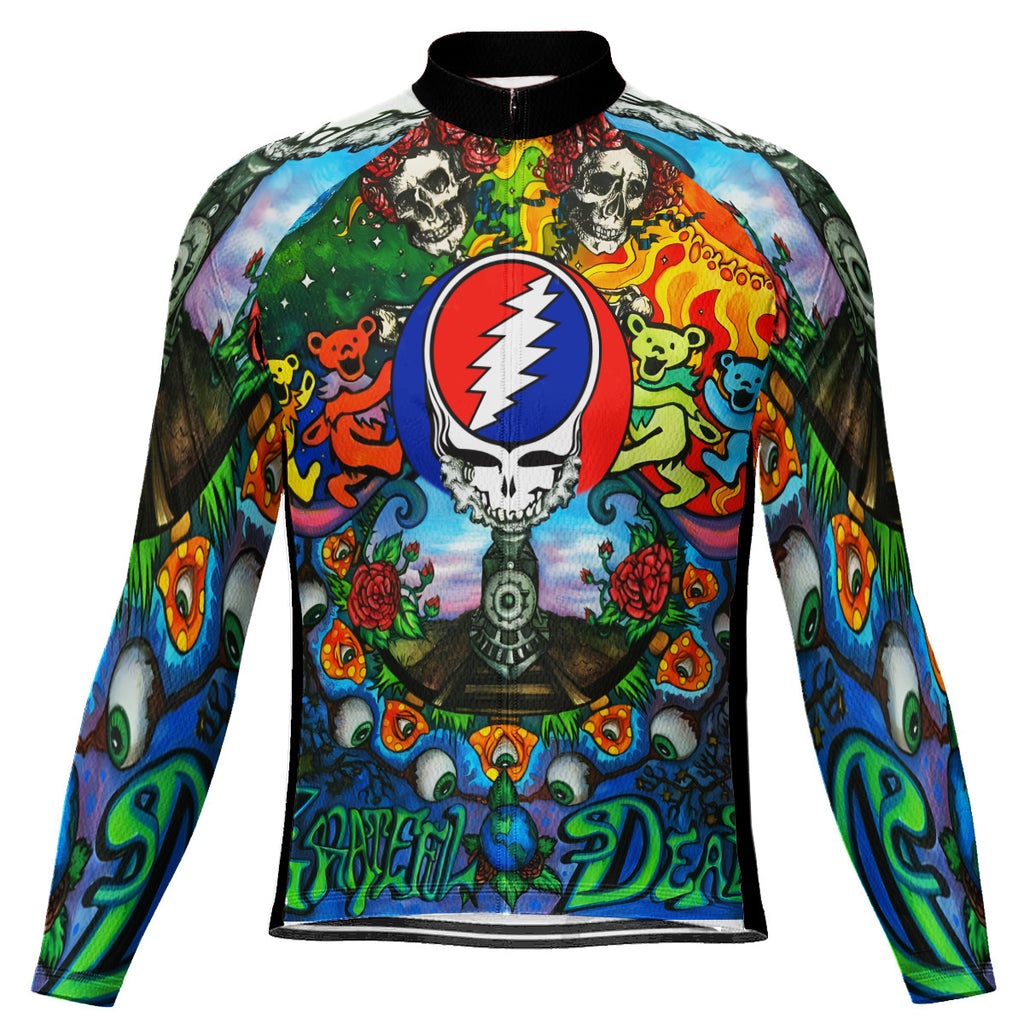Customized Grateful Dead Long Sleeve Cycling Jersey For Men