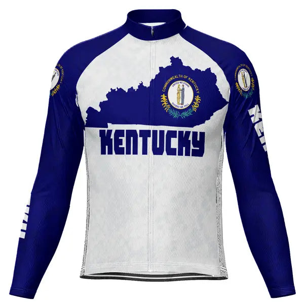 Customized Kentucky Long Sleeve Cycling Jersey for Men