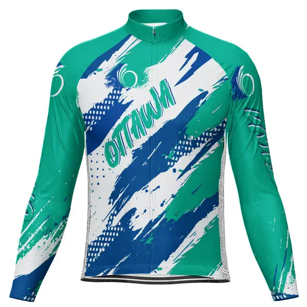 Customized Ottawa Long Sleeve Cycling Jersey for Men