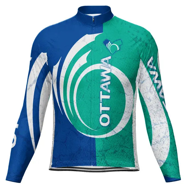 Customized Ottawa Long Sleeve Cycling Jersey for Men
