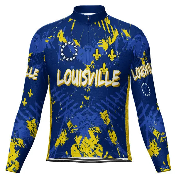Customized Louisville Long Sleeve Cycling Jersey for Men