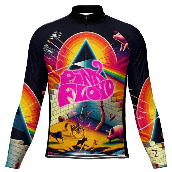 Customized Pink Floyd Cycling Long Jersey For Men