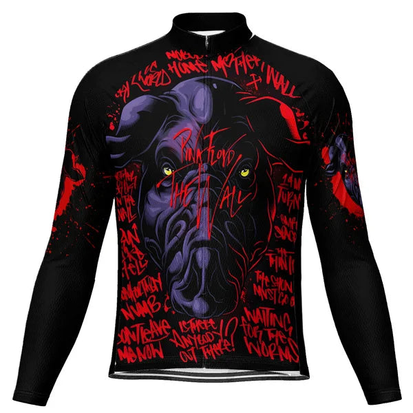 Customized Pink Floyd Cycling Long Jersey For Men