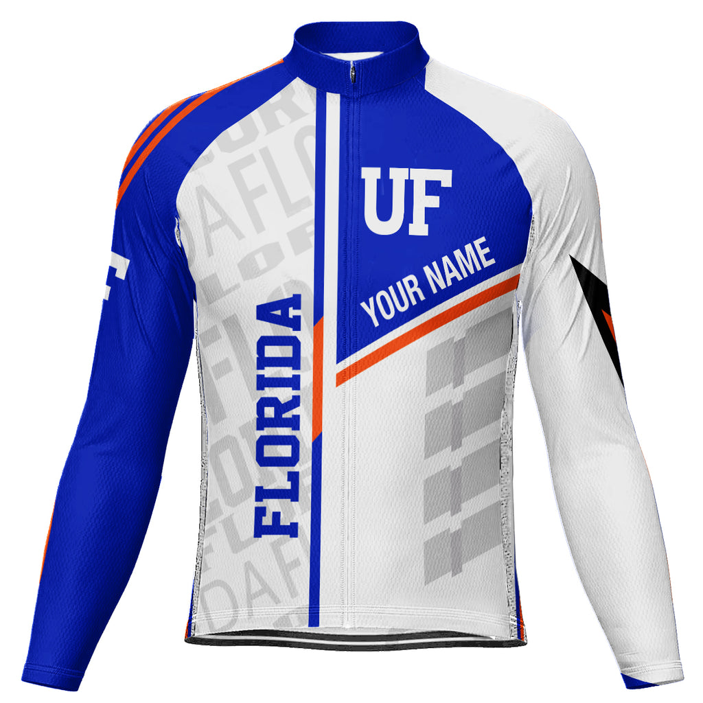 Customized University of Florida (UF) Long Sleeve Cycling Jersey For Men And Women