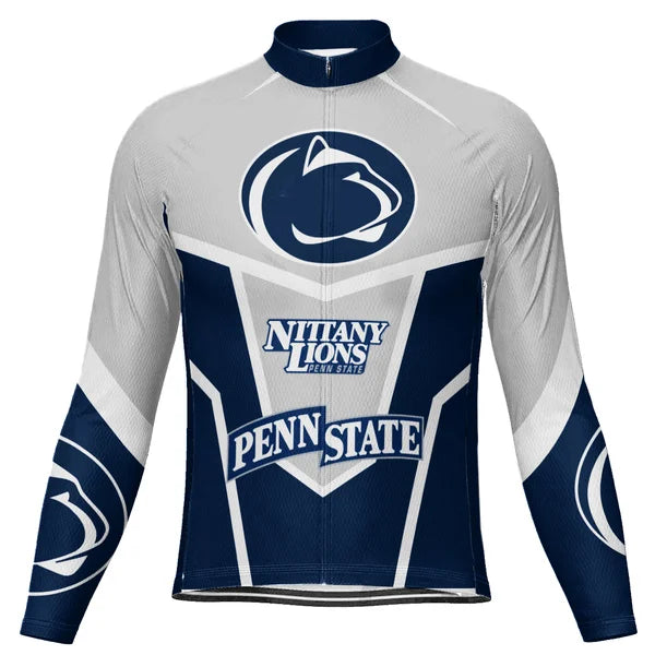 Customized PENN STATE Long Sleeve Cycling Jersey For Men