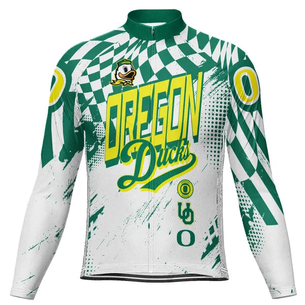 Customized OREGON Long Sleeve Cycling Jersey For Men