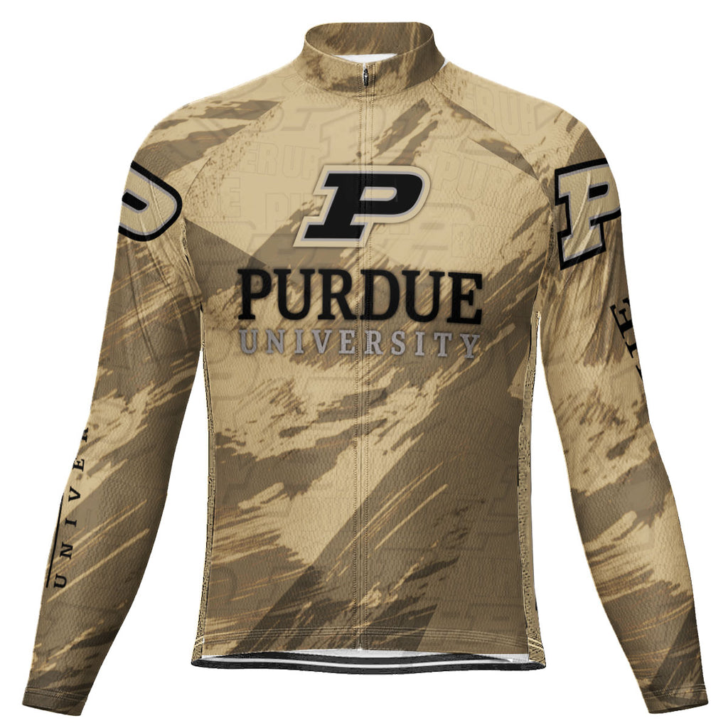 Customized Purdue University Long Sleeve Cycling Jersey For Men And Women