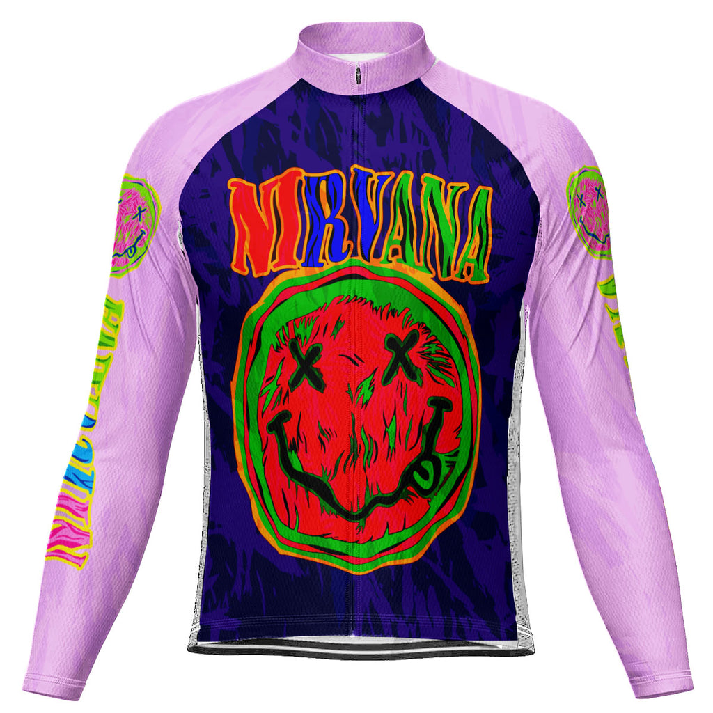 Customized Nirvana Fan Long Sleeve Cycling Jersey For Men and Women