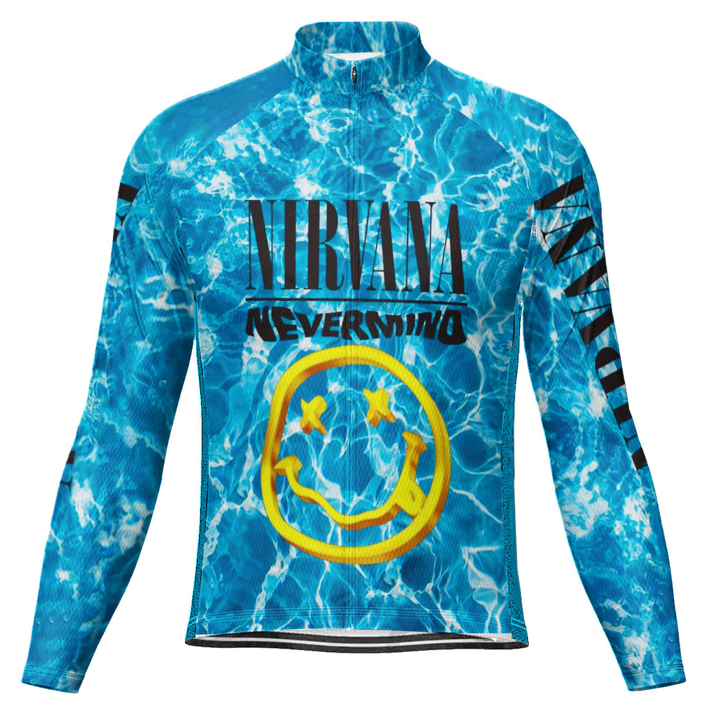 Customized Nirvana Fan Long Sleeve Cycling Jersey For Men and Women
