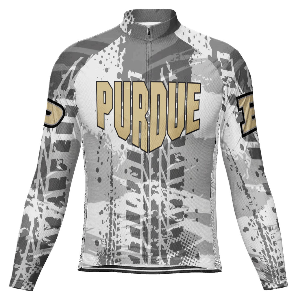 Customized Purdue University Long Sleeve Cycling Jersey For Men And Women