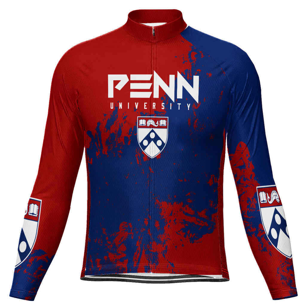 Customized University Of Pennsylvania (UPenn) Long Sleeve Cycling Jersey For Men