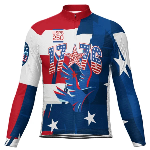 Customized America 250th Anniversary Long Sleeve Cycling Jersey