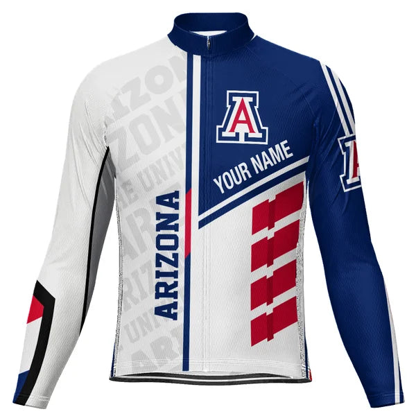 Customized University Of Arizona Long Sleeve Cycling Jersey For Men and Women