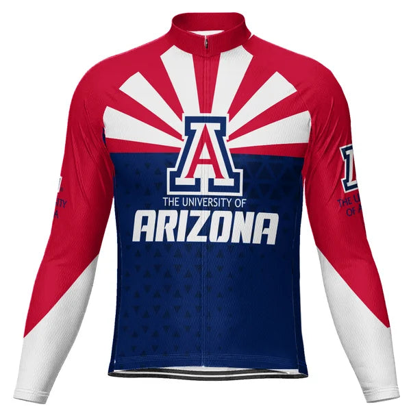 Customized University Of Arizona Long Sleeve Cycling Jersey For Men and Women