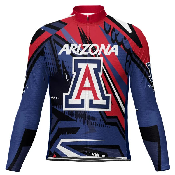 Customized University Of Arizona Long Sleeve Cycling Jersey For Men and Women
