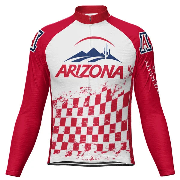 Customized University Of Arizona Long Sleeve Cycling Jersey For Men and Women