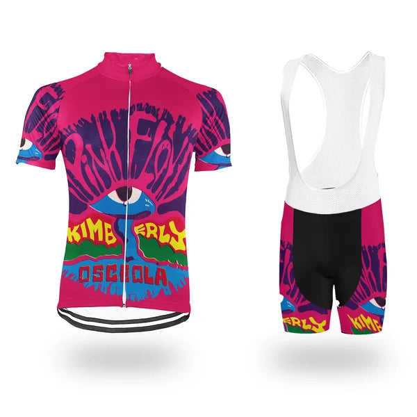 Personalized Pink Floyd Cycling Jersey SET For Men