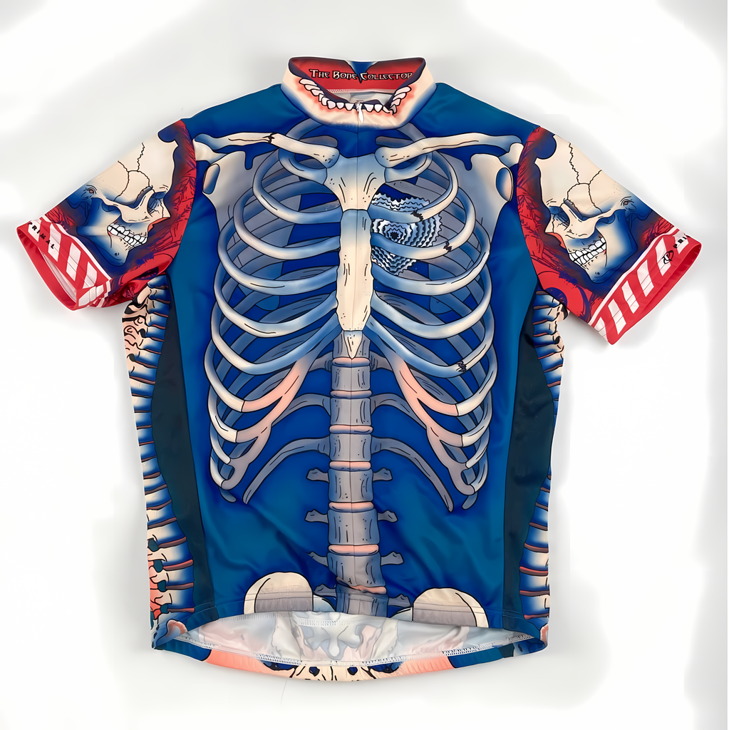 Customized Skull Short Sleeve Cycling Jersey For Men And Women