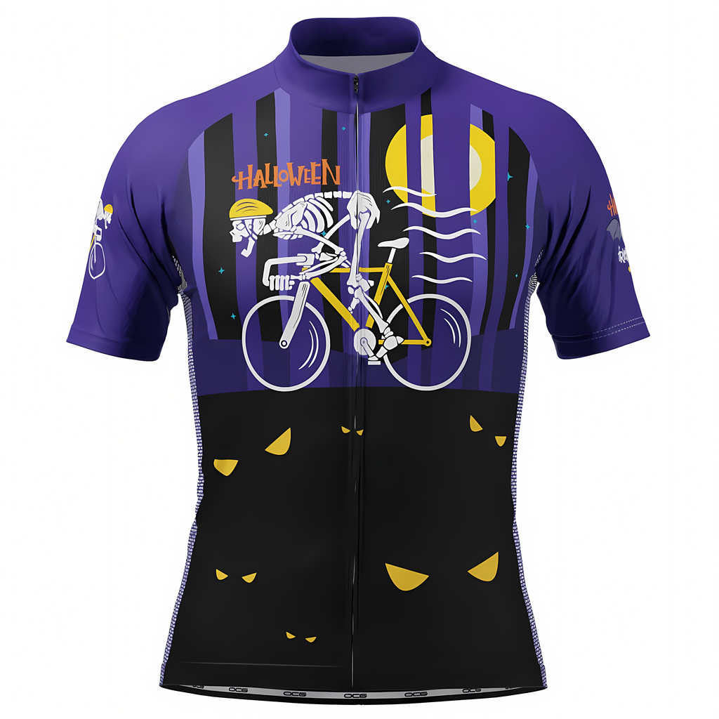 Customized Halloween Short Sleeve Cycling Jersey For Men And Women
