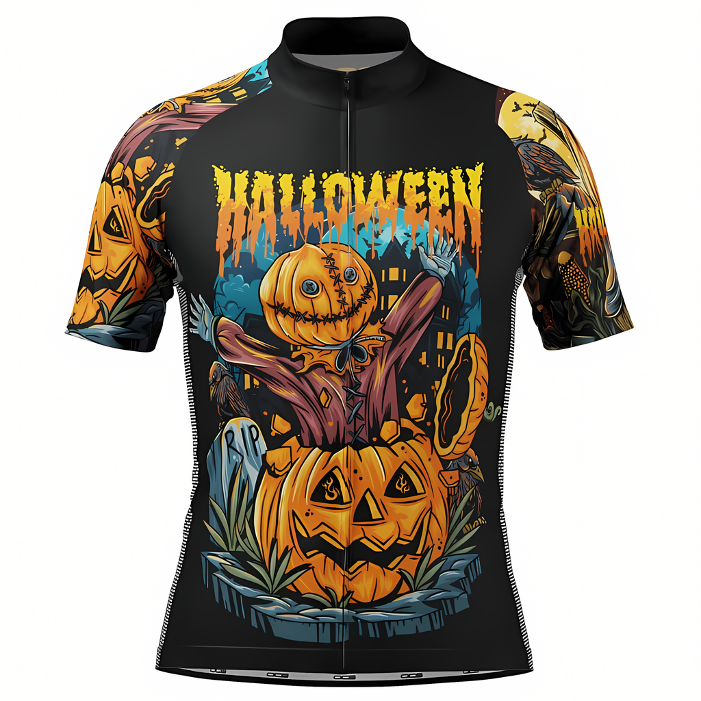 Customized Halloween Short Sleeve Cycling Jersey For Men And Women