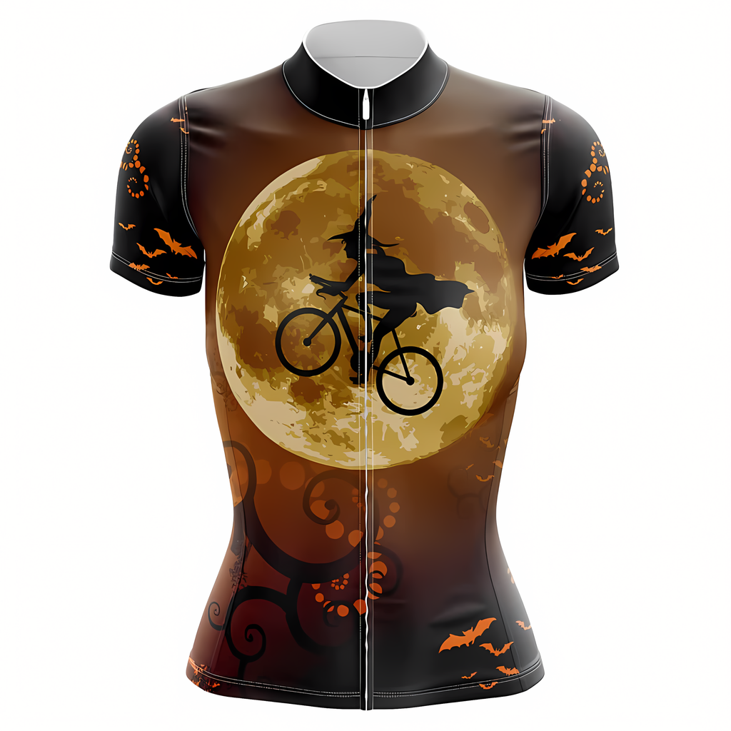Customized Halloween Cycling Short Sleeve Women Jersey