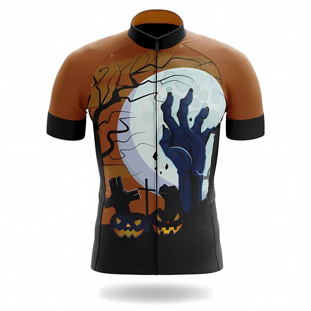 Customized Halloween Short Sleeve Cycling Jersey For Men