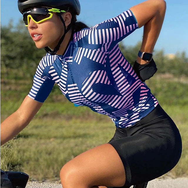 Fashion Speed & Style Short Sleeve Cycling Jersey For Women