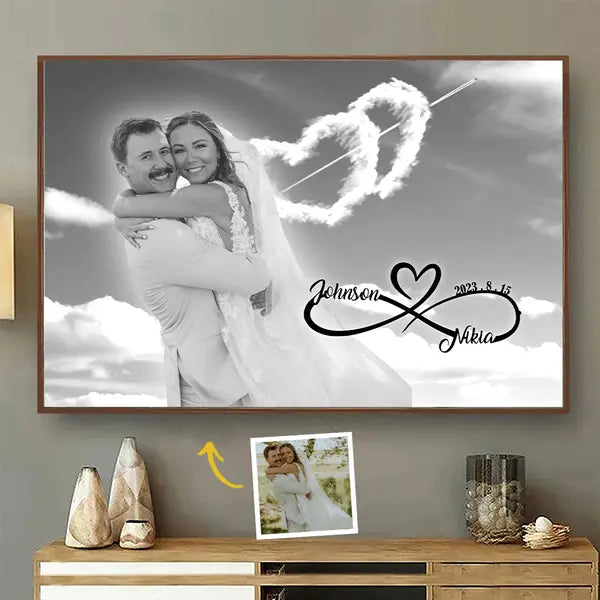 Custom Photo I Need You Because I Love You - Couple Personalized Custom Horizontal Poster